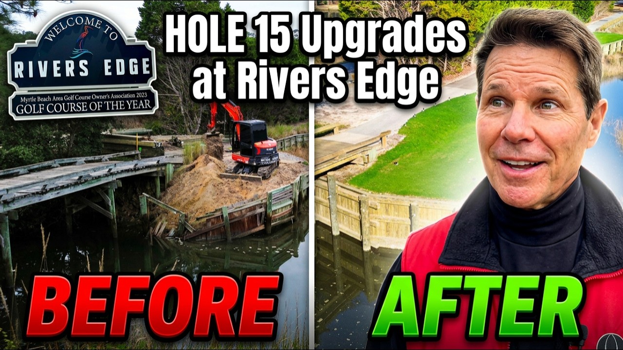 Rivers Edge Upgrades Hole 15 Tee Boxes!