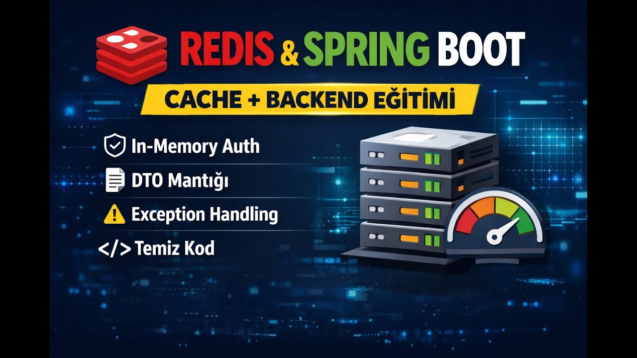 Spring Boot + Redis Cache Entegrasyonu | DTO, Exception Handling ve In-Memory Auth ile Gerçek Proje