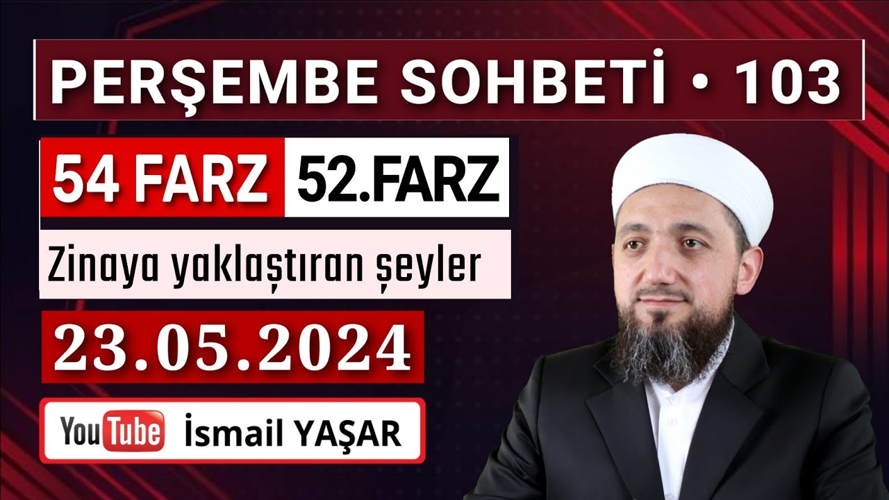 Perşembe Sohbeti • Zinaya yaklaştıran haramlar! | 23.05.2024