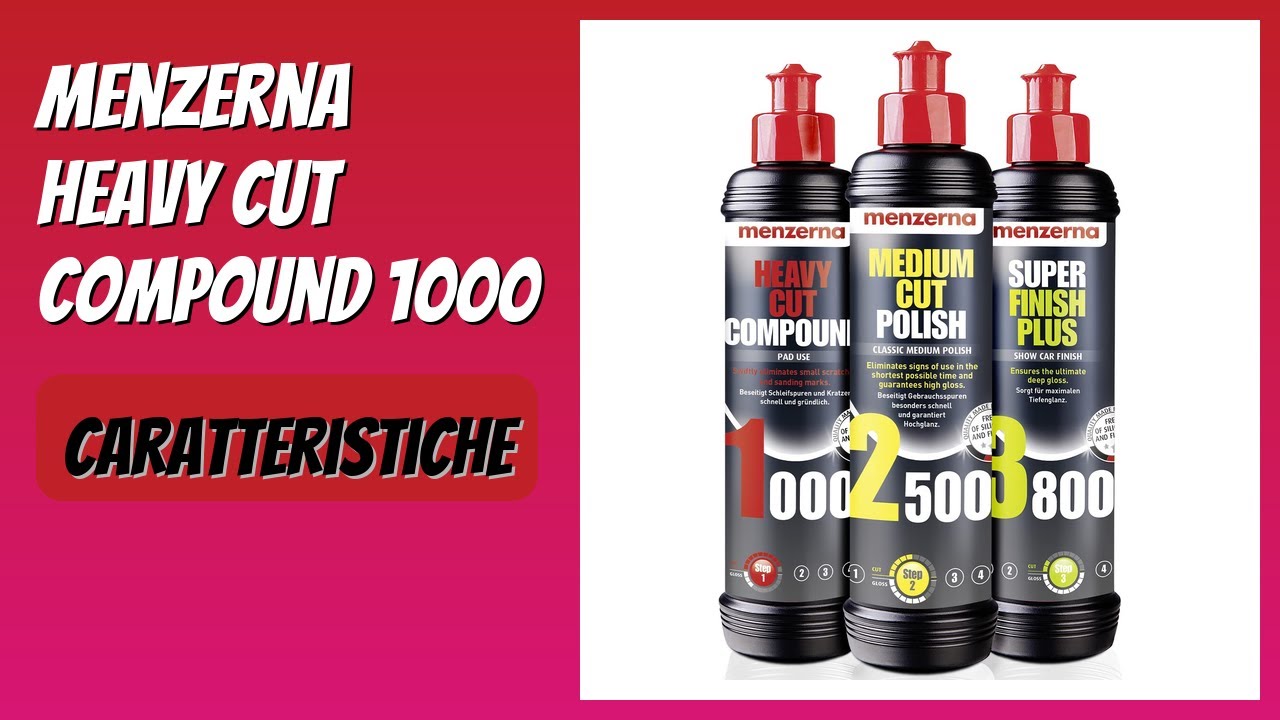 RECENSIONE (2026) : Menzerna Heavy Cut Compound 1000. DETTAGLI
