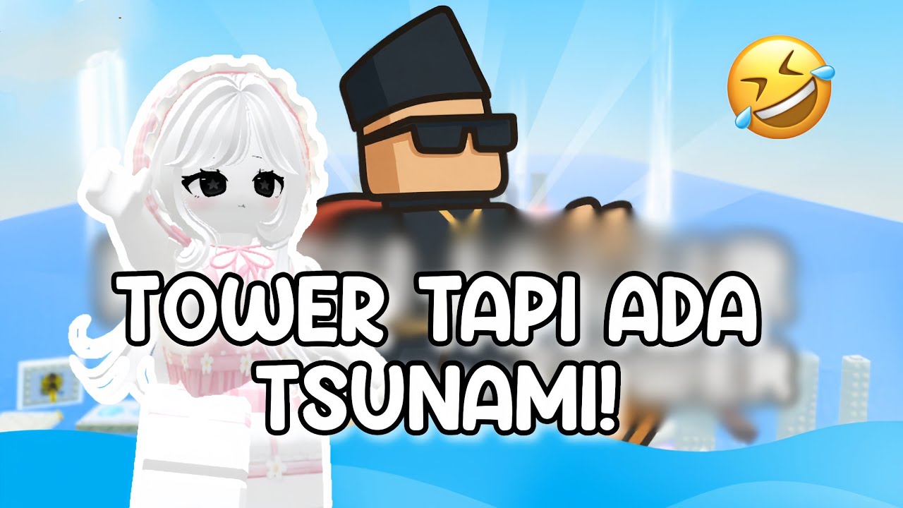 DI TOWER INI HARUS MENDAYUNG PERAHU BIAR GA KENA TSUNAMI 🌊😱!!! || ROBLOX INDONESIA 🇮🇩