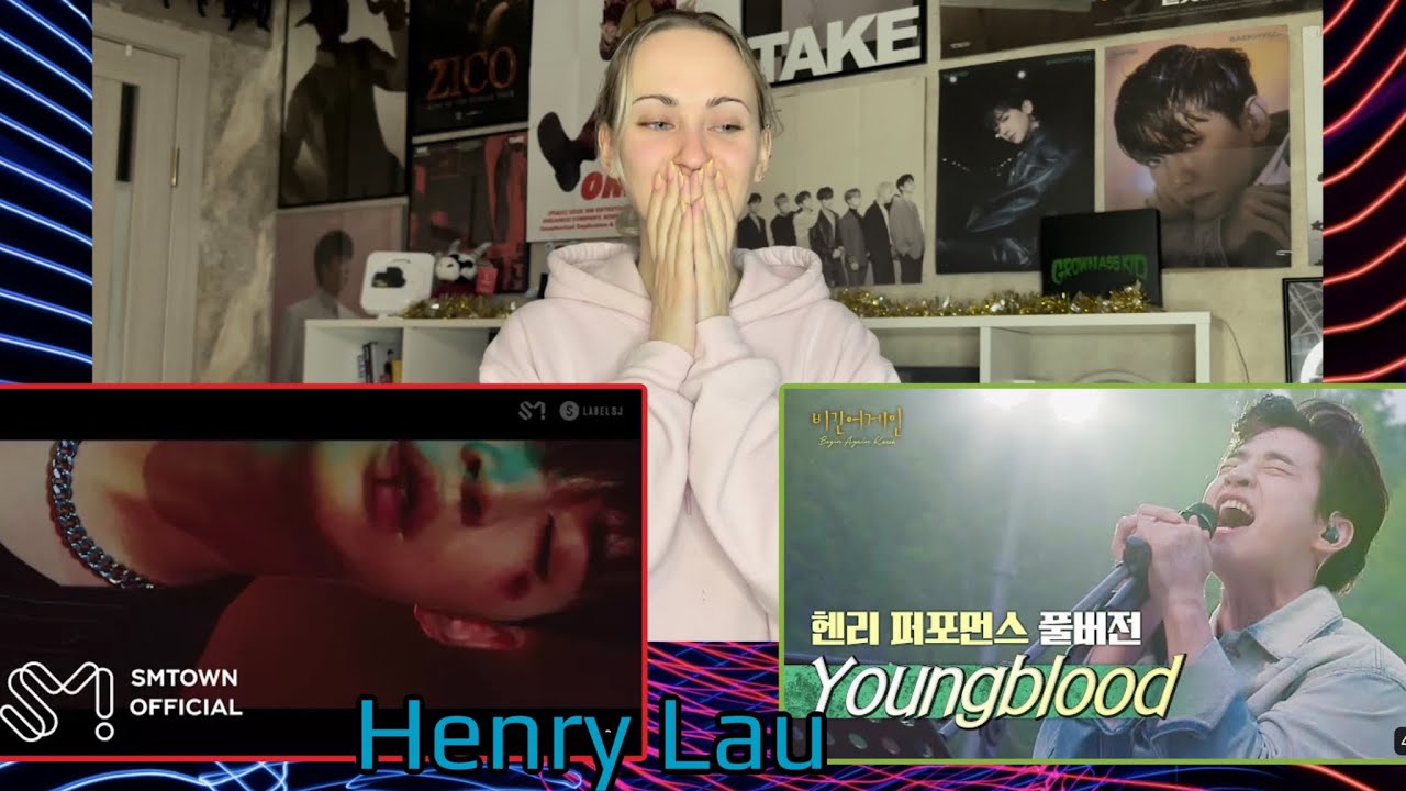 Music Genius! Reaction to Henry — Youngblood (live) & Monster (MV)💙