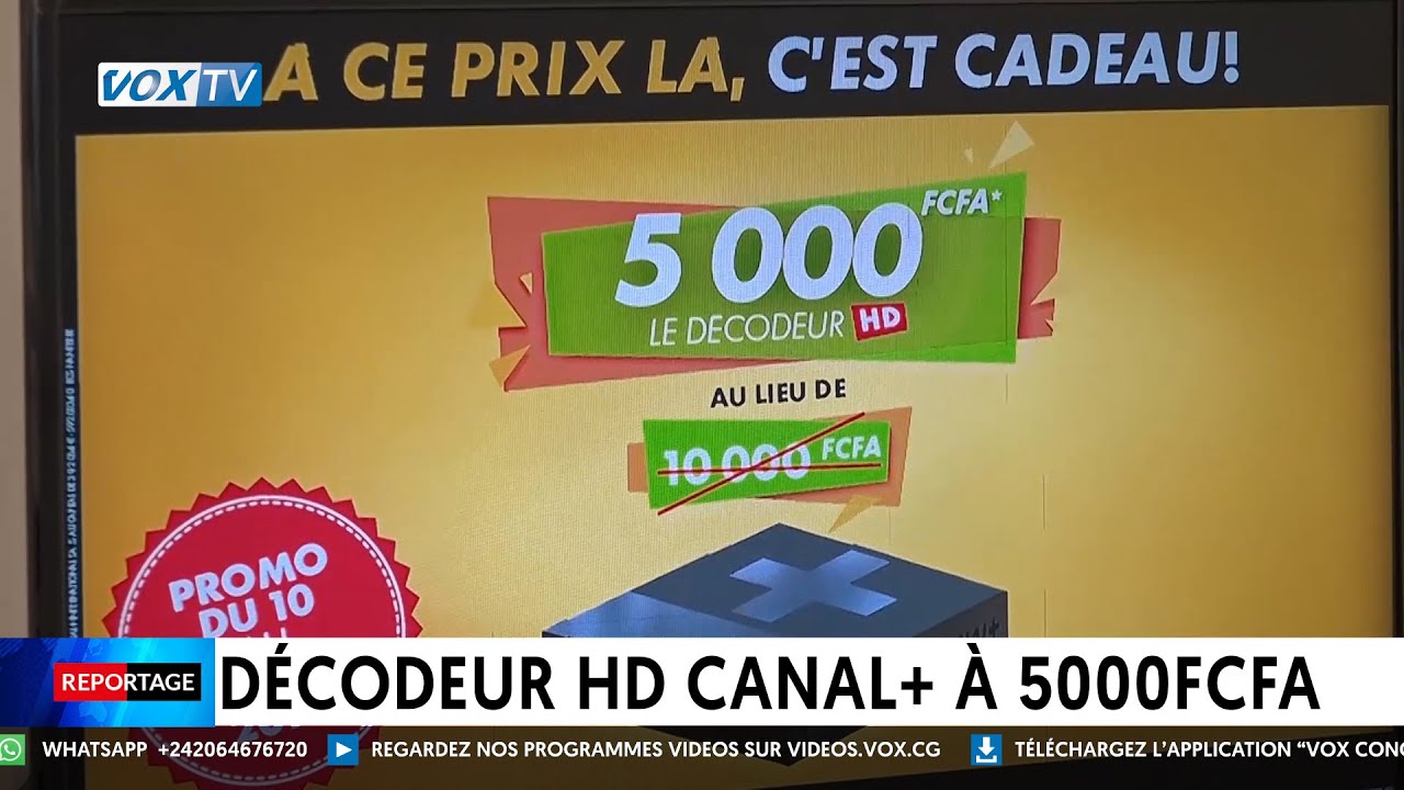 Décodeur HD Canal+ à 5000 Fcfa
