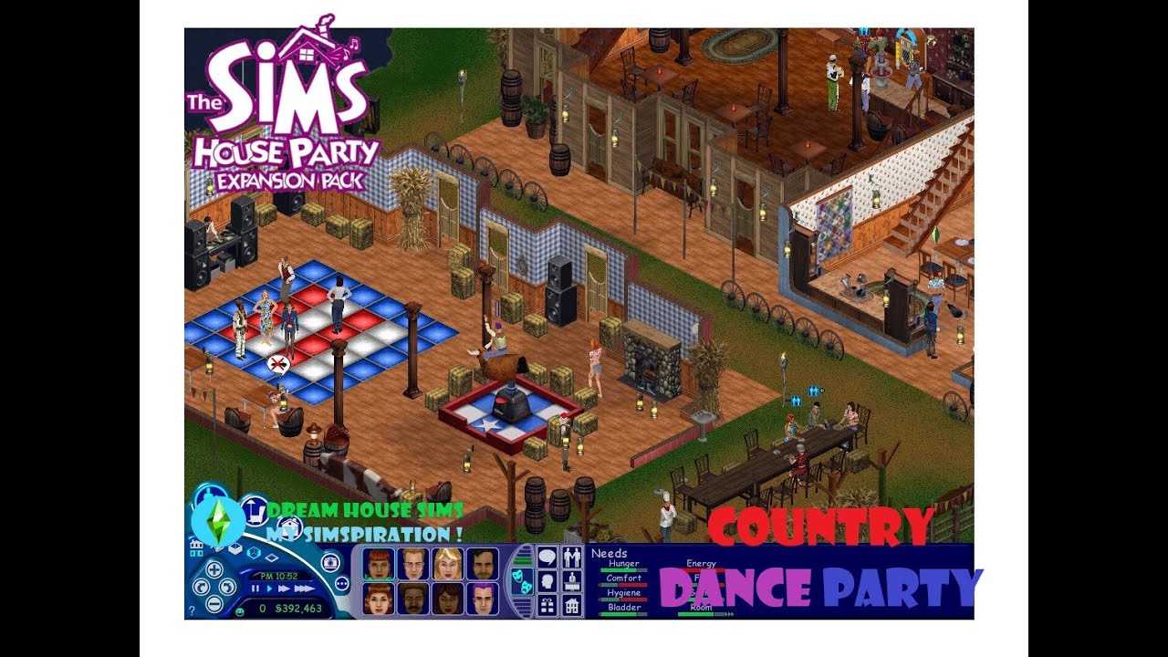 THE SIMS 1 - 🌵👢COUNTRY DANCE PARTY - HOUSE PARTY EP #thesims🐮🐎