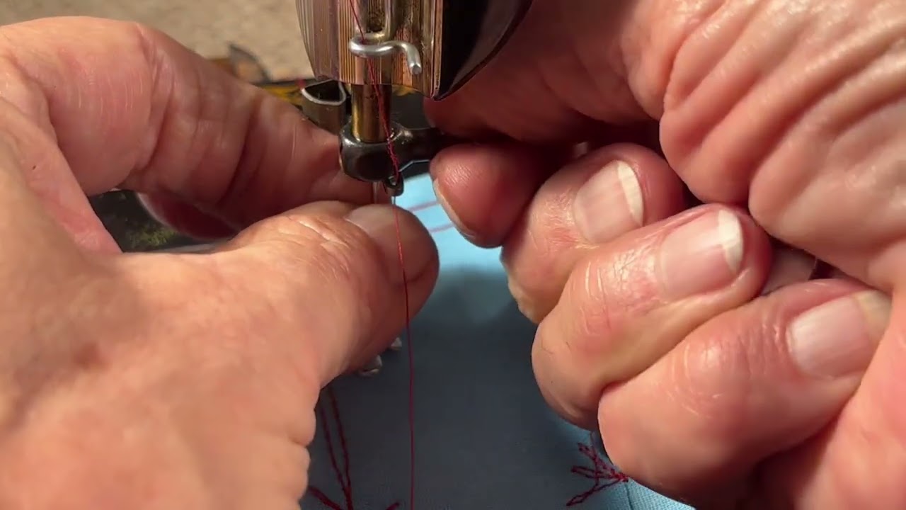SINGER 15-91 HOW TO THREAD AND WIND THE BOBBIN CORRECTLY ON THIS BEAUTY(video 577) list at video 501
