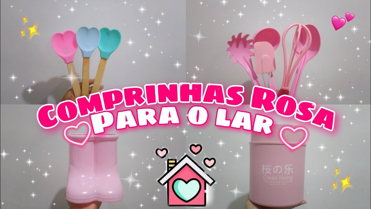 COMPRINHAS PAR&Aacute; O LAR 🛍️ || TUDO ROSA 💞