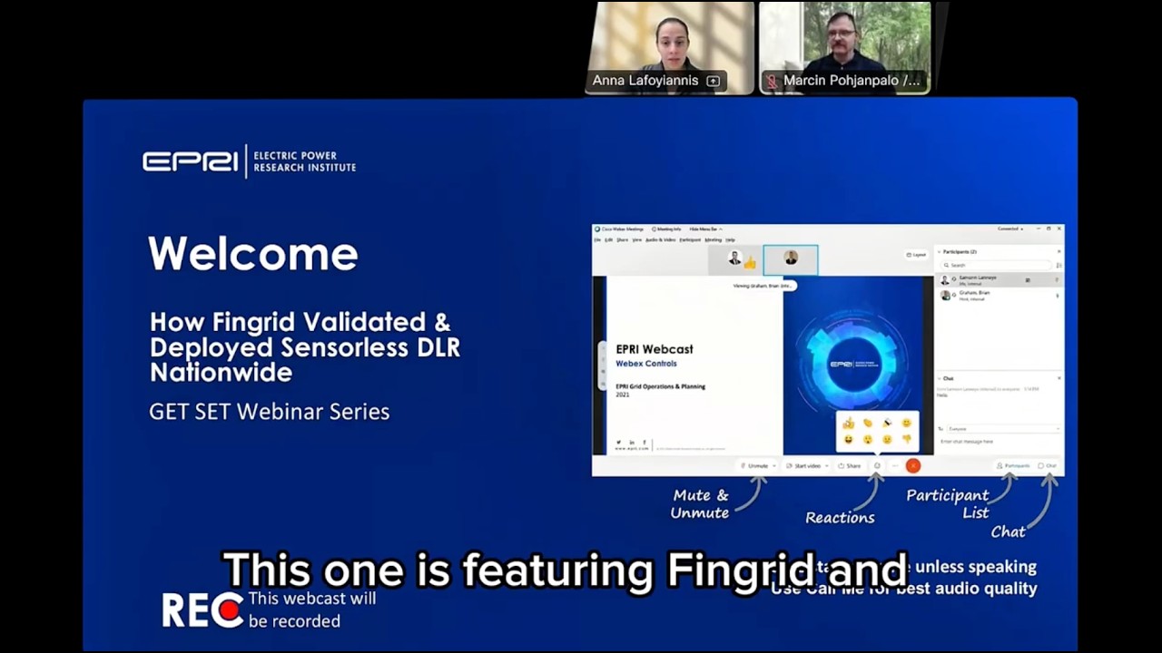 EPRI GET SET and P35 Webinar on How Fingrid Validated & Deployed Sensorless DLR