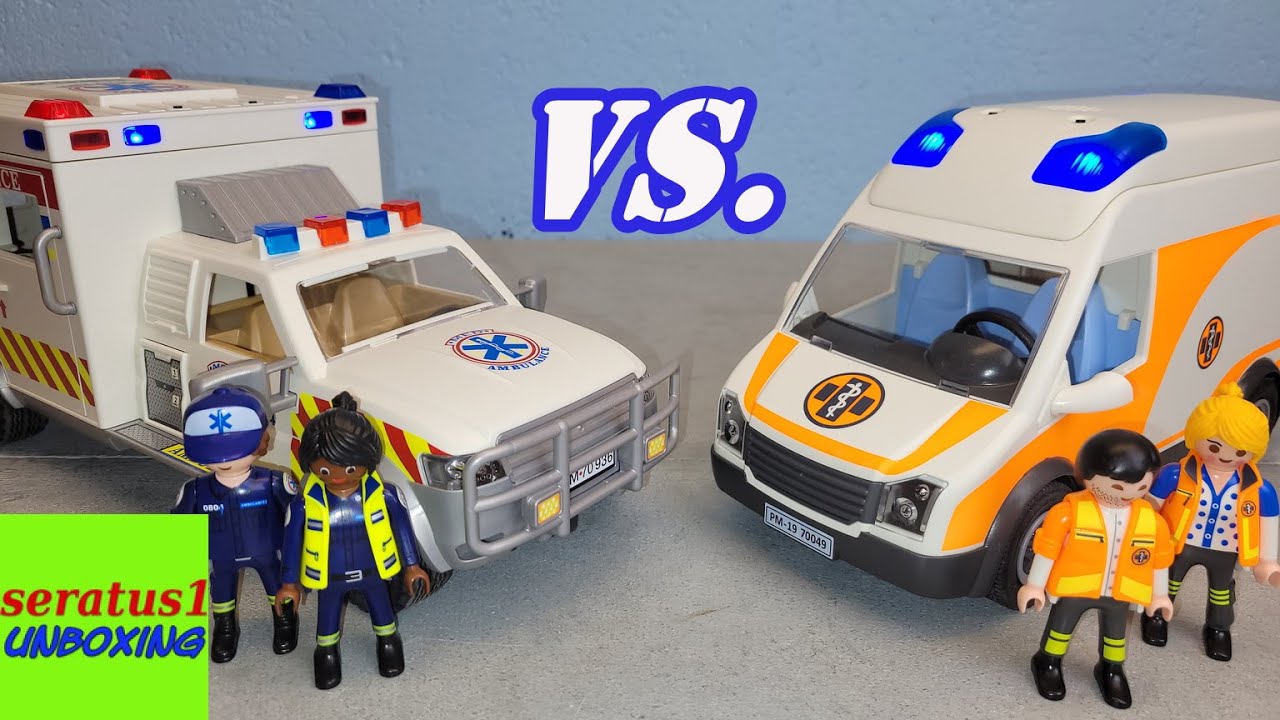 Playmobil Vergleich US Ambulance und Rettungswagen seratus1 unboxing