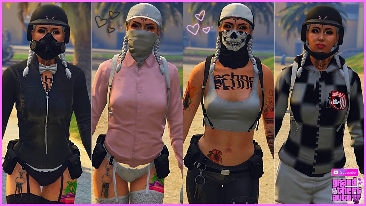 ♡ Conjuntos Modeados Femeninos GTA V Online [CUTE GIRL] [PS4/XBOX ONE/PC]
