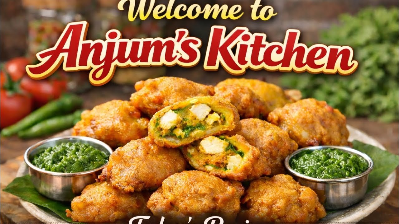 Iftaar delight Golden Aloo Paneer Pakode this Ramzan 💞🌙