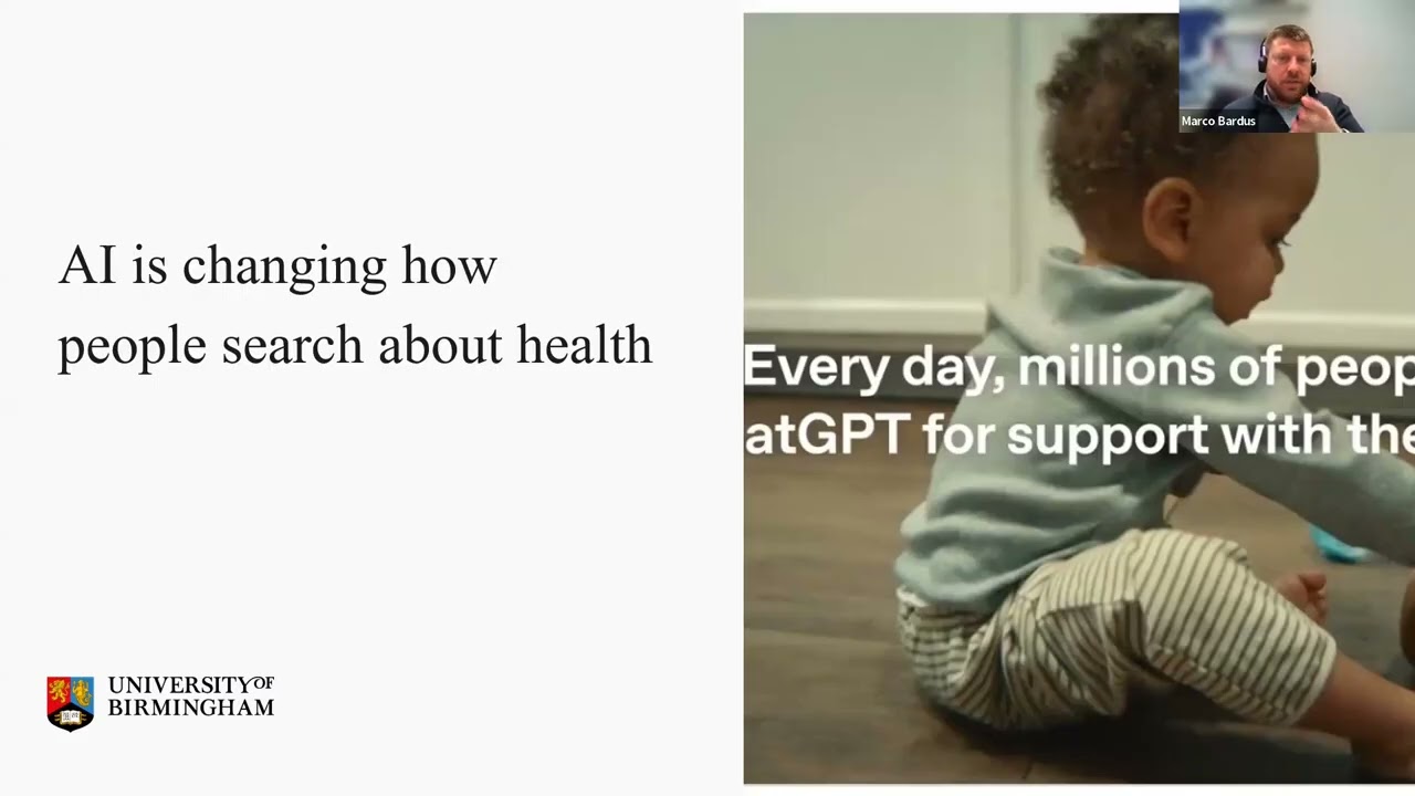 Generative AI and health information seeking, Marco Bardus