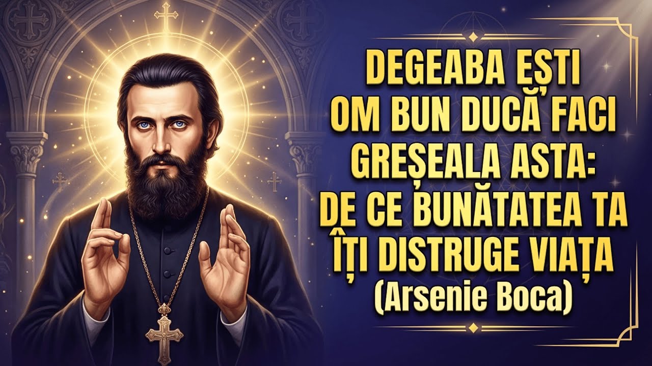 Degeaba ești OM BUN dacă faci Greșeala Asta: De ce Bunătatea ta îți Distruge Viața (Arsenie Boca)