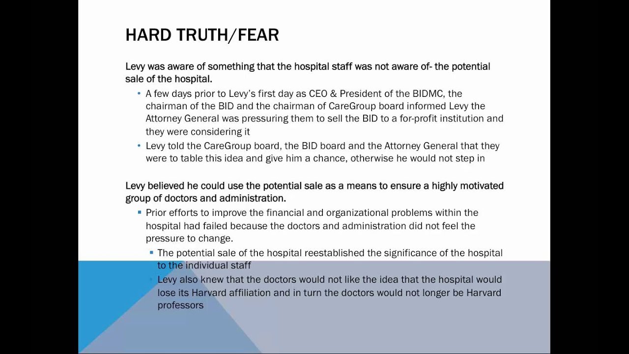 Case Study 2: Paul Levy