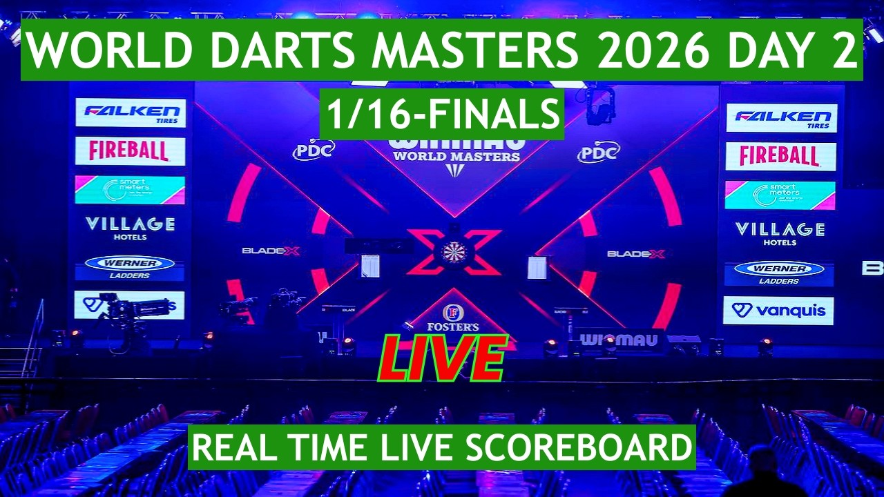 World Darts Masters 2026 Live Scores | Today 1/16-Finals, Day 2 Matches