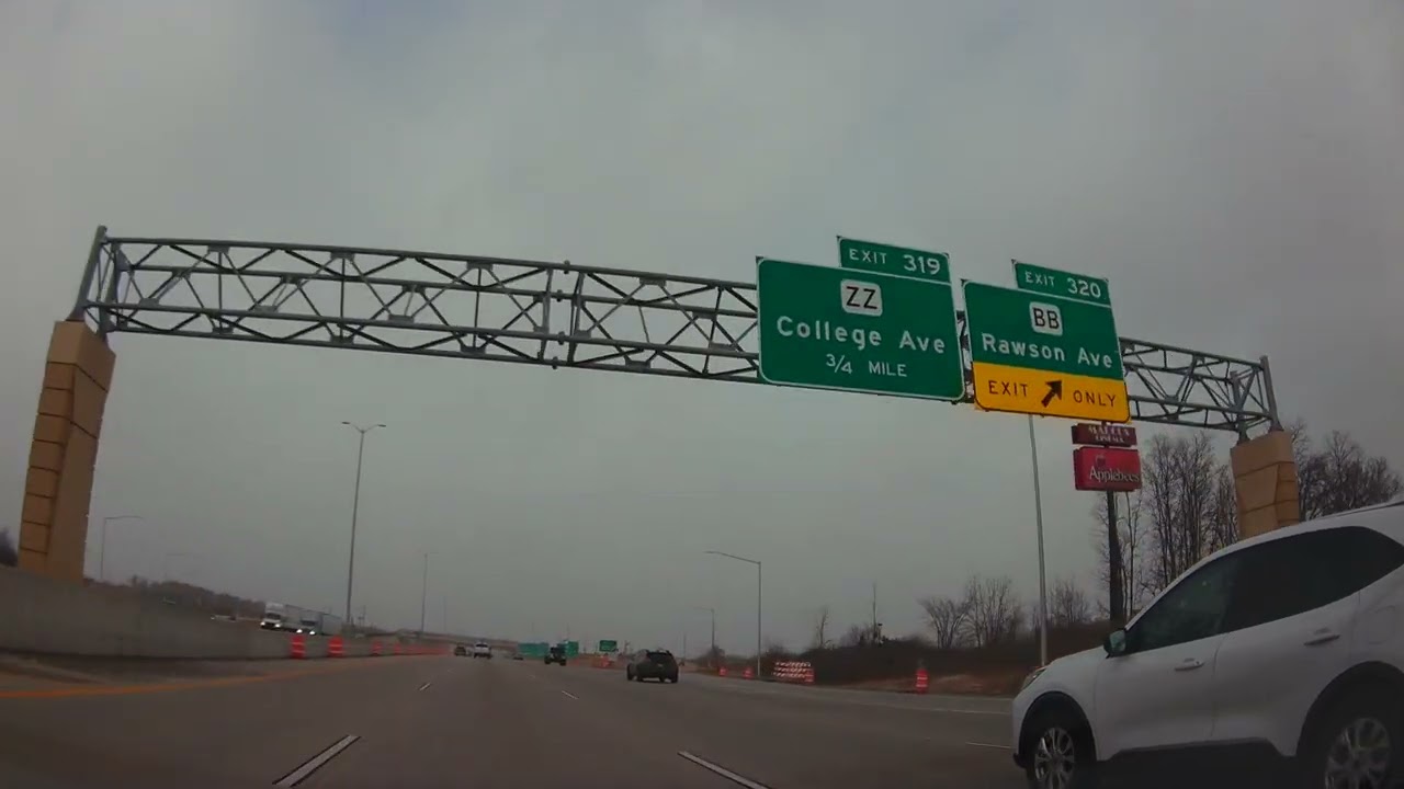 Видеорегистратор 4K с комментариями - трасса I-94W от шоссе 100 до развязки Маркетт, Милуоки, Вис...