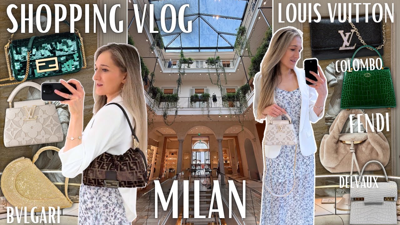 ВИДЕОБЛОГ О РОСКОШНОМ ШОПИНГЕ В МИЛАНЕ🍕Флагманский магазин Louis Vuitton, Bvlgari, Fendi, Colombo...
