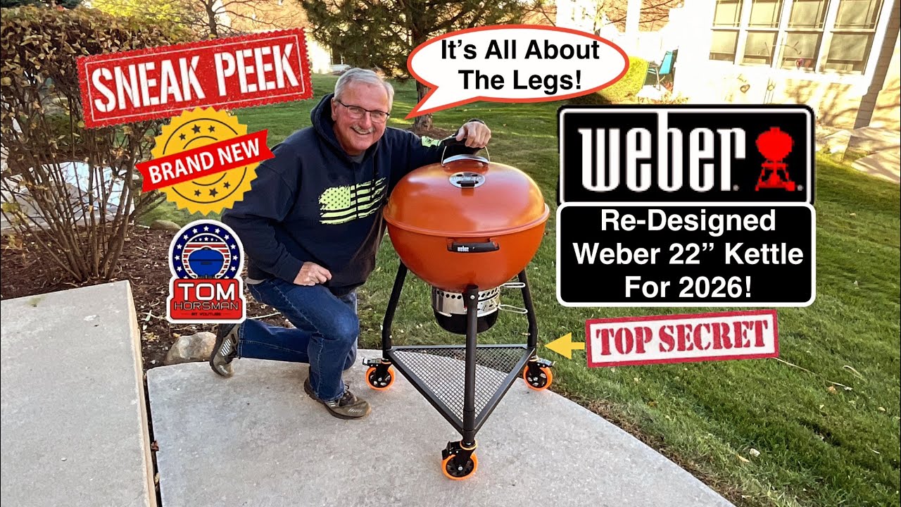Новинка 2026 года! / Обзор гриля Weber Charcoal Kettle Grill диаметром 22 дюйма / Всё дело в ножк...
