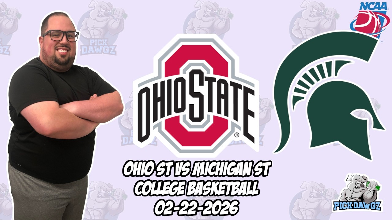 Ohio State vs Michigan State 2/22/26 Free College Basketball Picks and Predictions | NCAAB Pick
