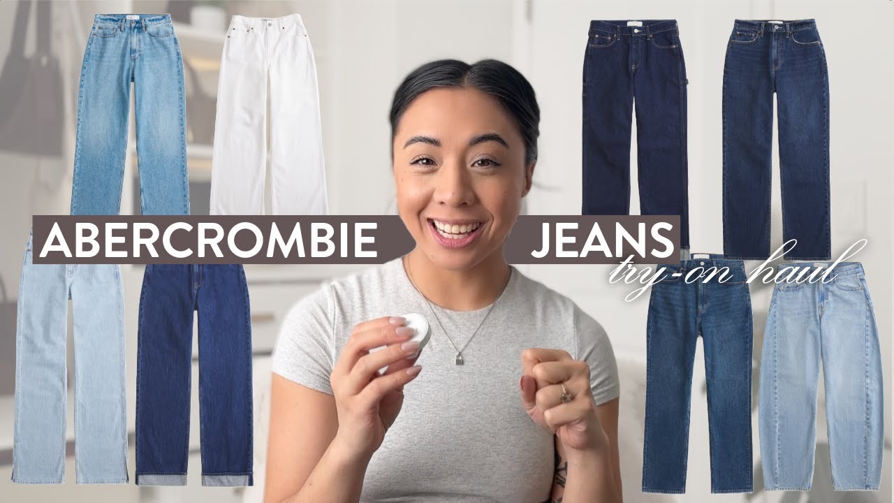 Abercrombie Denim Try-On Haul & Honest Review | 8 Styles + 30% Off Sale! (Feb 2025)