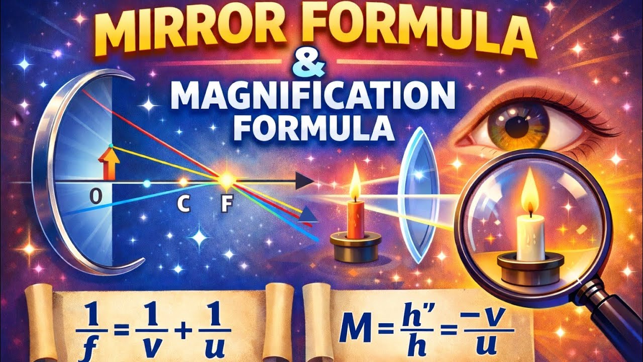 Mirror formula and magnification formula|| class 10|| Physics||