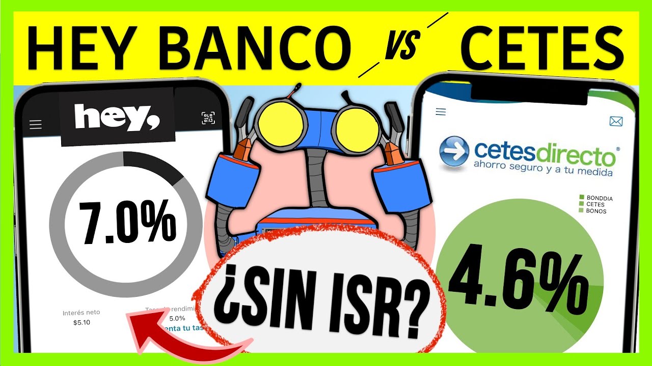 🥊 Hey Banco vs CETES directo 2021 (ahorro vs pagar&eacute; vs cetes vs bonddia)