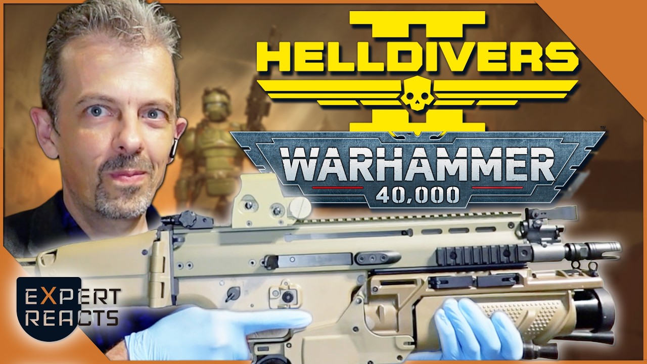 Firearms Expert Reacts to Warhammer 40,000 Guns in Helldivers 2 | EXP
