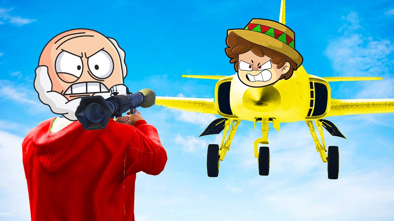 ¡COHETES vs SUPER AVIONES en GTA 5! 😂💥 BATALLA de GTA 5 ONLINE con SILVIOGAMER