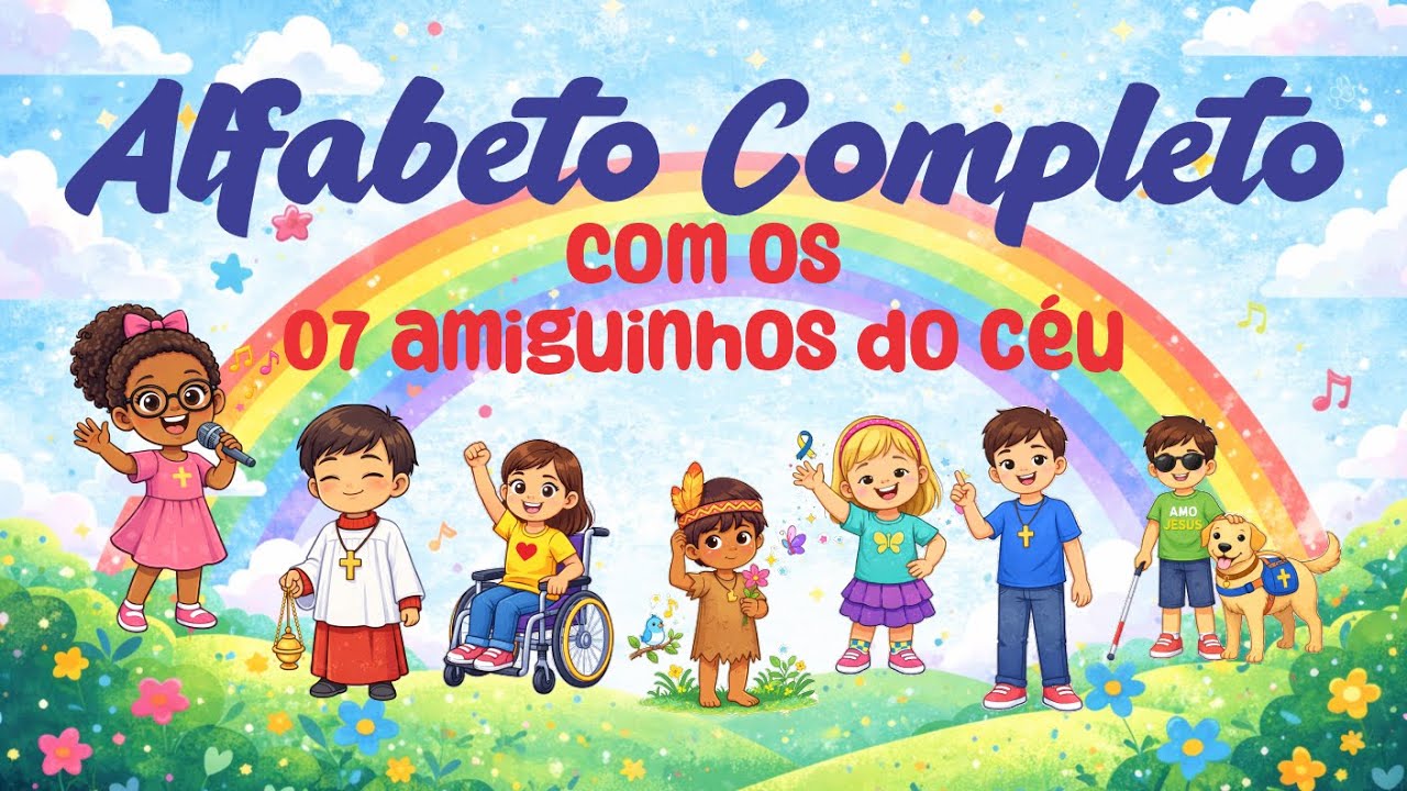 ✝️ Alfabeto Bíblico Católico Completo | A-Z Infantil