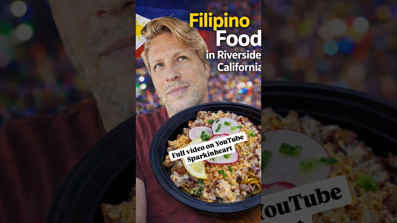 American tries Filipino food🇵🇭 🥘 #filipinofood #foodie #filipinocuisine #f