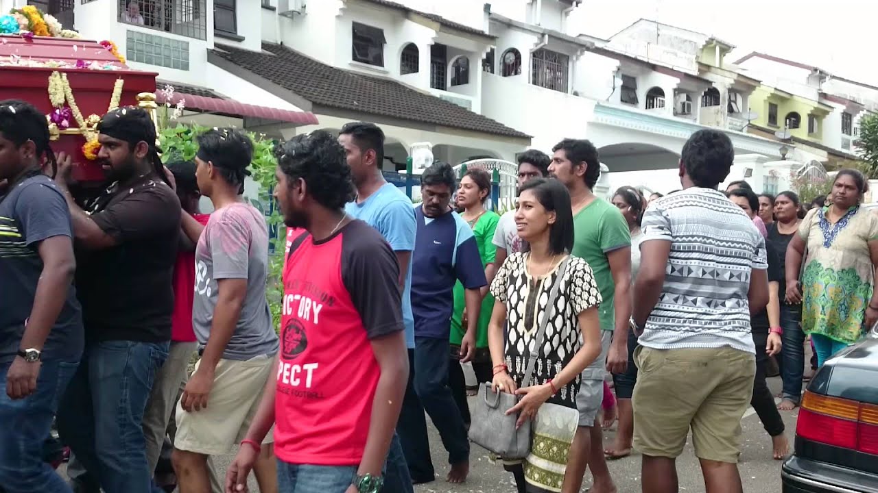 Uthaya Kumar's Funeral Son of Sinnakaalai 18-01-2016 Ulu Tiram, Johor, Malaysia
