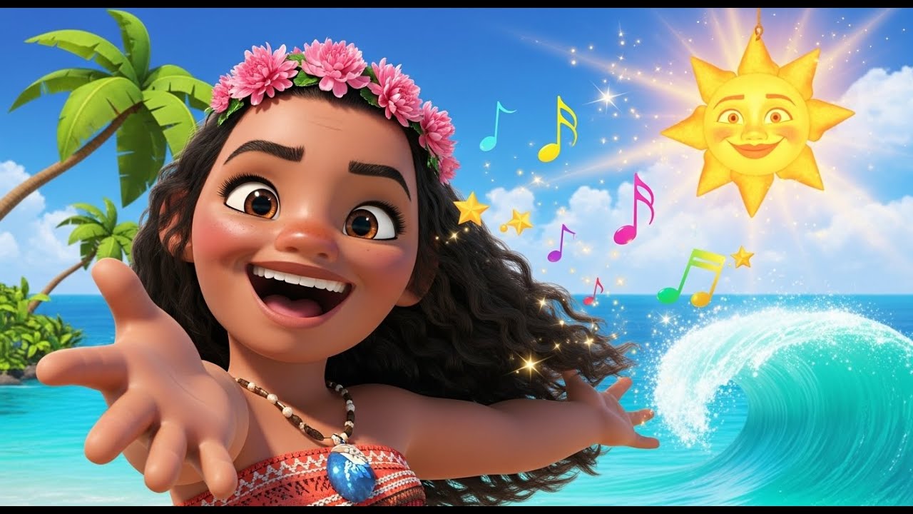 Moana 🌊🎶 Vamos Navegar! | Música Infantil Animada para Crianças 👶🌈 #musicainfantil #animação
