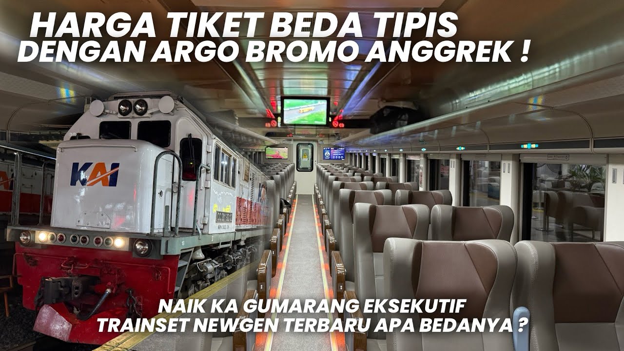 KURSI BARU KERETA EKSEKUTIF NEWGEN LEBIH NYAMAN ATAU⁉️Naik KA Gumarang Eksekutif Jakarta - Surabaya