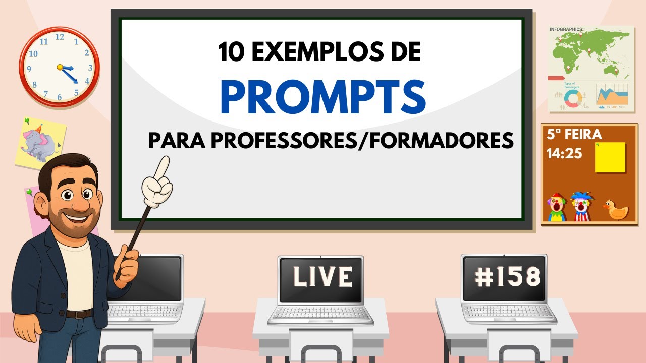 LIVE #158 - Exemplos de Prompts para otimizar o trabalho do Professor
