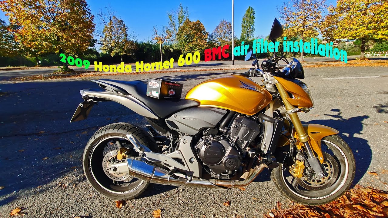 Tutorial - 2009 Honda Hornet 600 BMC air filter installation tutorial