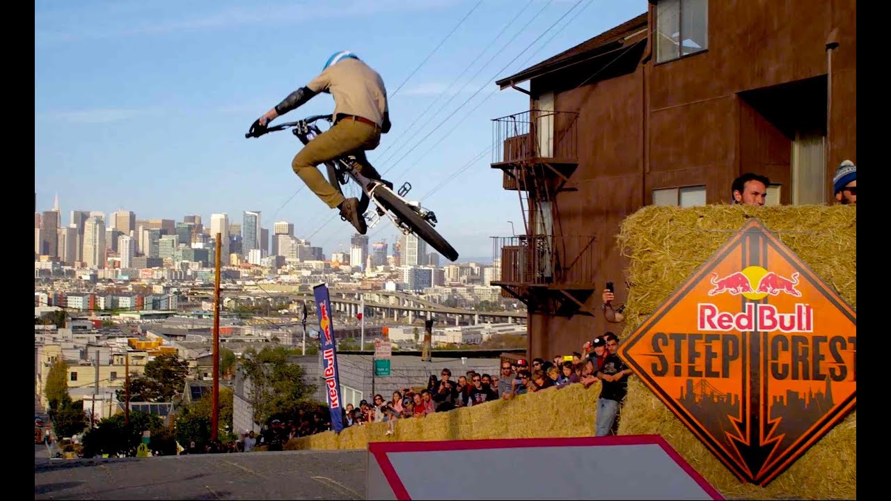 Bike Racing Down Steep San Francisco Streets - Red Bull Steep Crest 2014