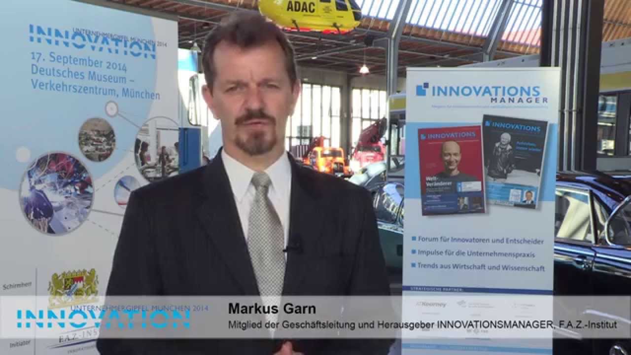 Markus Garn, F.A.Z.-Institut, Innovation-Unternehmergipfel 2014