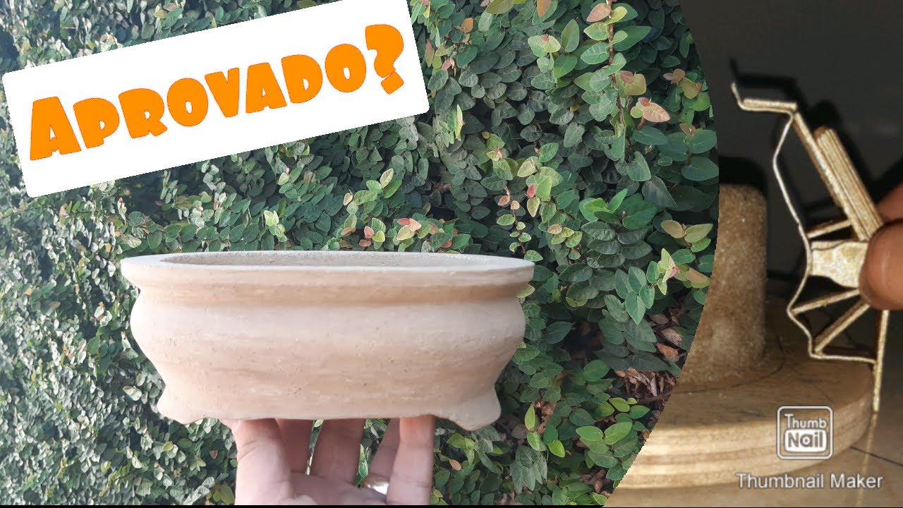 Vaso Oval de Cimento e teste do Gabarito - PARTE 2