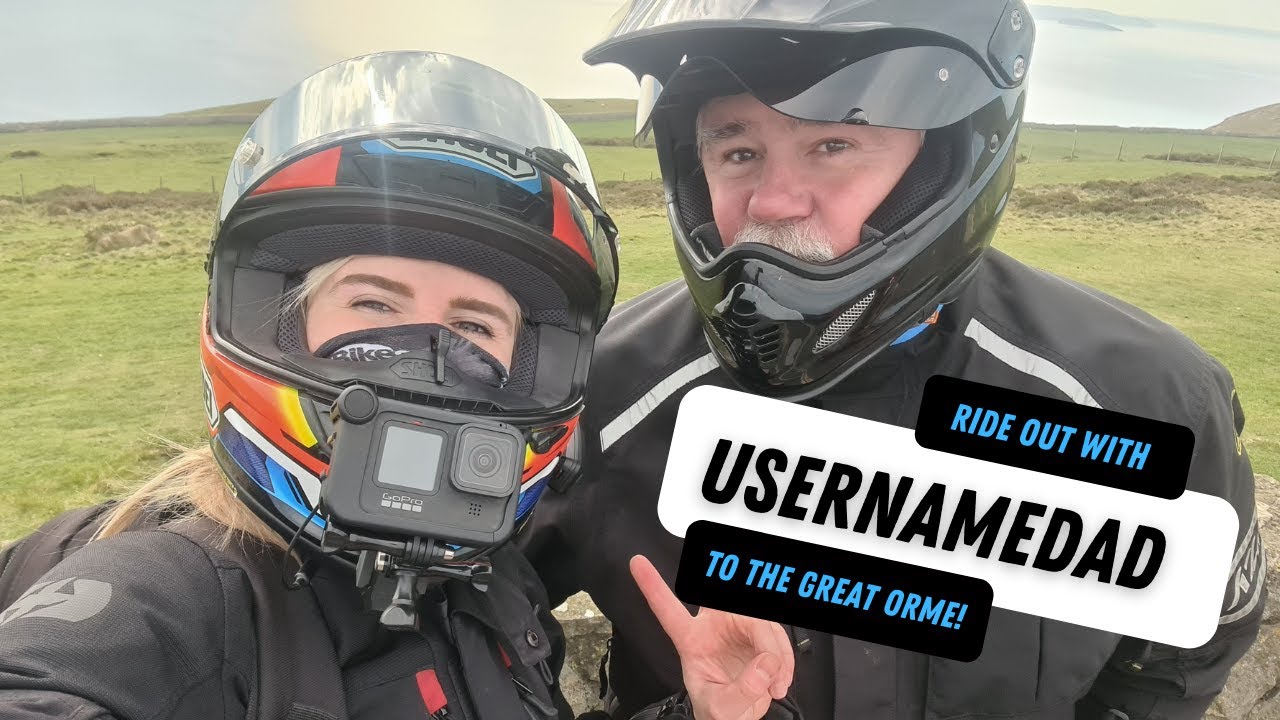 Ride out with USERNAMEDAD on his R1250GS // Riding the coastal road to the GREAT ORME, WALES 😁