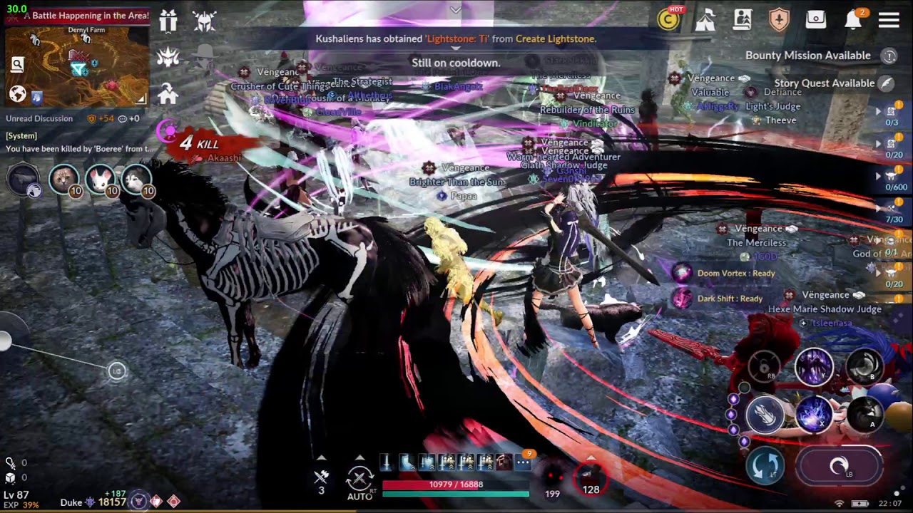 Guild War V&euml;ngeance Vs Legacy (Raven) Black Desert Mobile