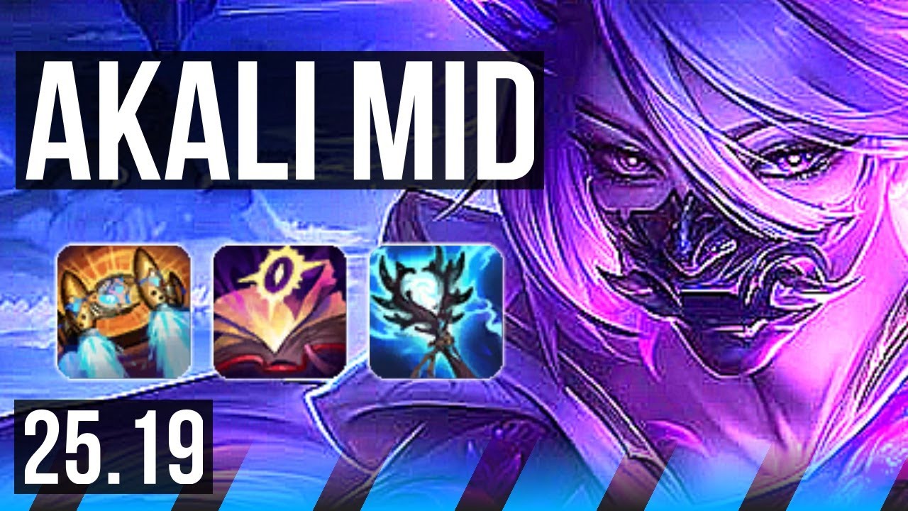 AKALI vs SYLAS (MID) | 13/1/2, Legendary | KR Challenger | 25.19