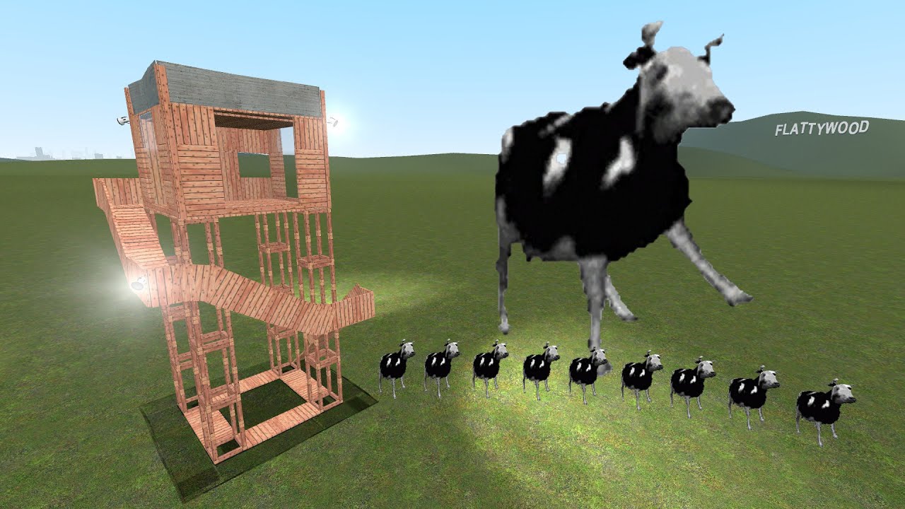Polish Cow Vs Towers In Garry's Mod