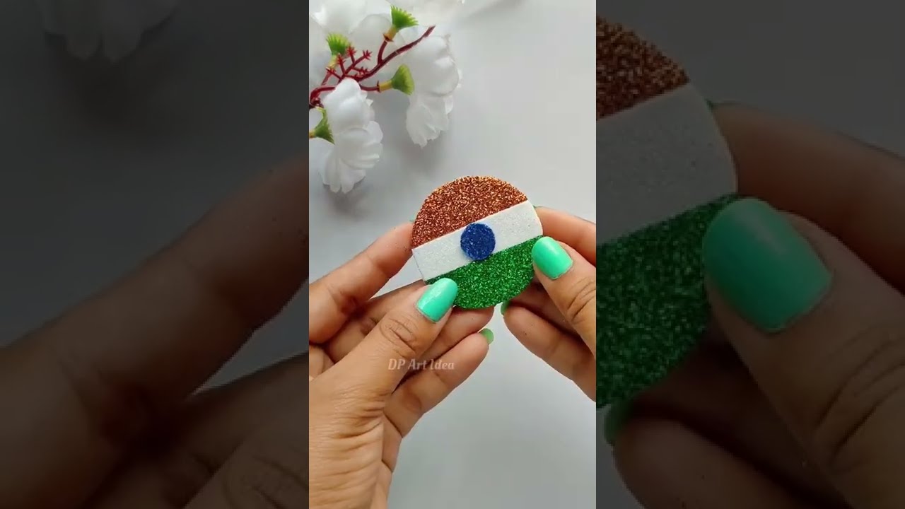 DIY Independence day badge 