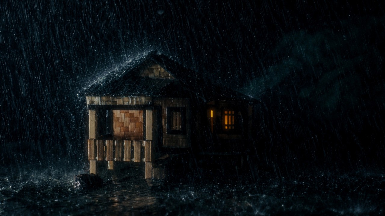 Fall Asleep in Minutes with Heavy Rain and Gentle Thunder | Deep Sleep Rain Ambience