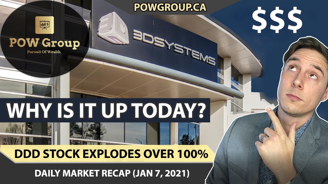 3D SYSTEMS Jumps Over 100% | Why Is DDD Stock Up Today? Price Over $25 | Stock Market Review JAN 7