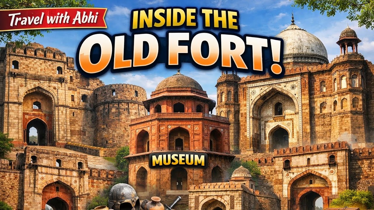 Inside Old Fort Delhi 🇮🇳 | Darwazas, Mosque & Museum Tour