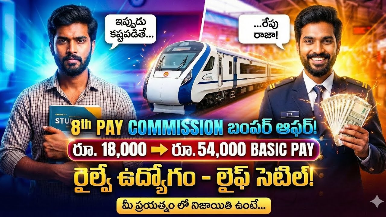 8th Pay Commission Bumper Offer 18,000to54,000 BasicPay నిజమేనా? గ్రూప్-D జీతంఎంతపెరుగుతుందో తెలుసా?