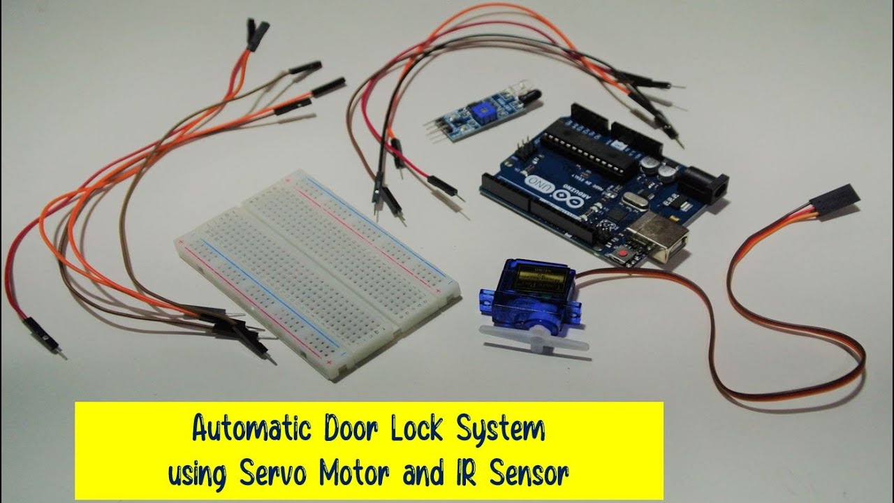 Automatic door lock system using servomotor and IR Sensor / Arduino, Servomotor  and IR Sensor