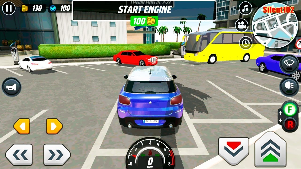 Driver&rsquo;s License Course Blue Mini Cooper #4 - Android Gameplay By Silent102