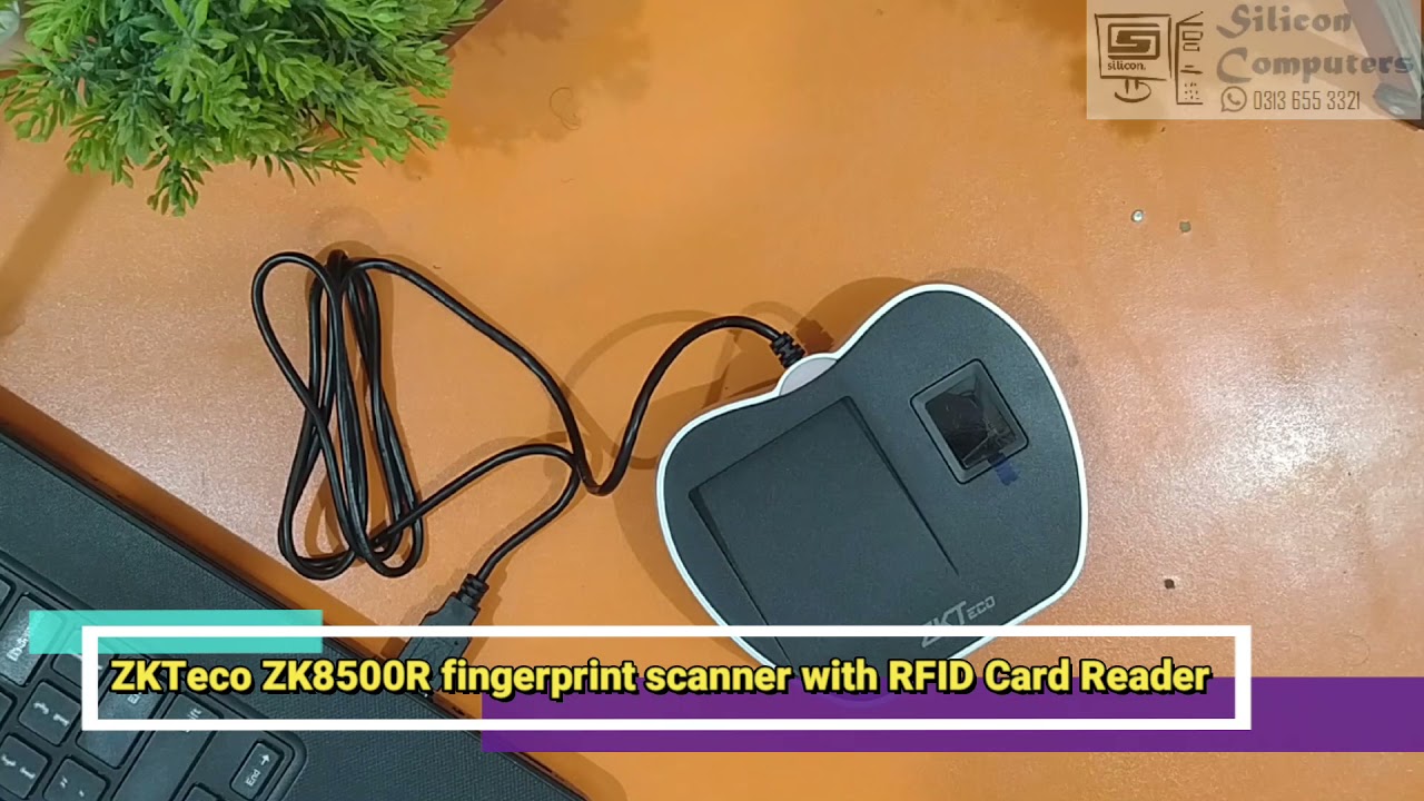 ZKTeco ZK8500R USB Fingerprint Scanner and Card Issue Device - RFID card reader and writer