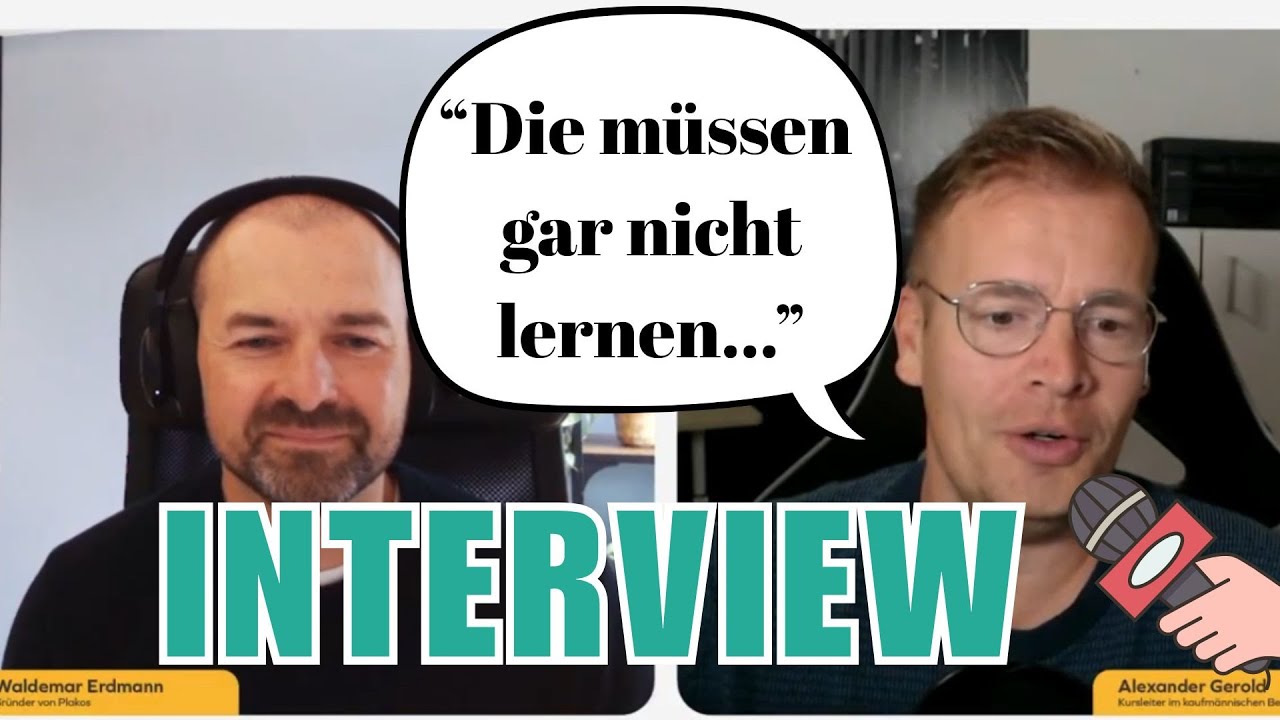 TIPPS UND TRICKS FÜR DIE IHK ABSCHLUSSPRÜFUNG - Interview mit Waldemar von PLAKOS